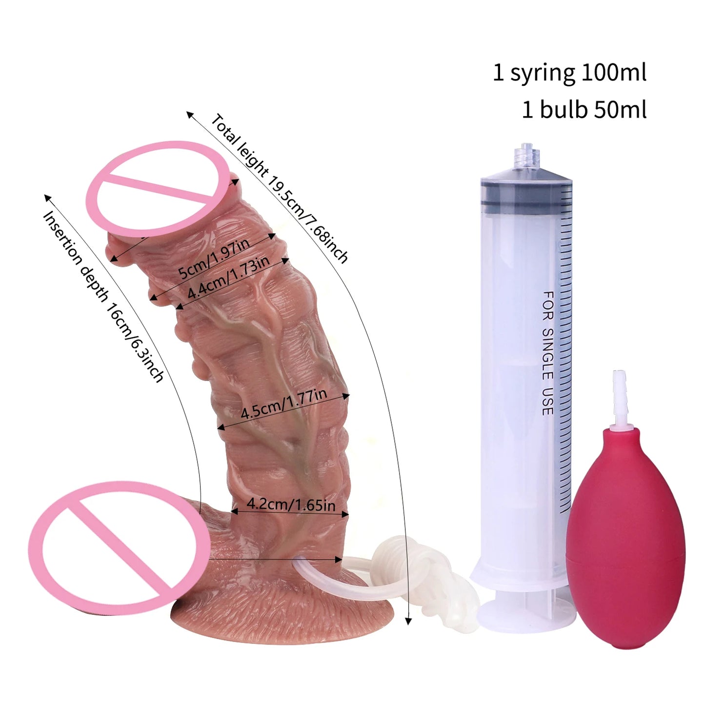 ASHBURN BLOODLINE RITE – Suction Squirting Dildo with Foreskin Detail