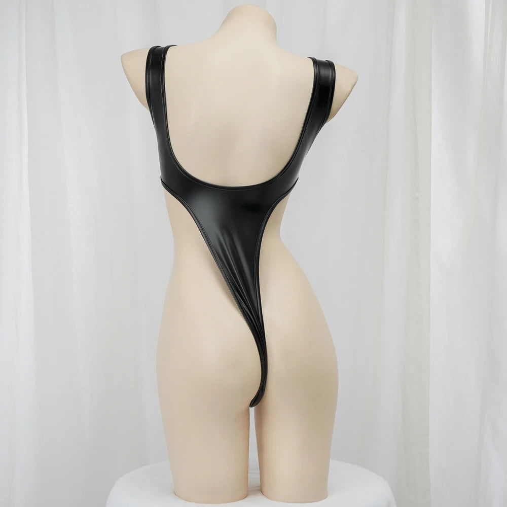 AniLV Strawberry Game Over Handle High Slit Lenther Tight Bodysuit Uniform Clothes Swimsuit Cosplay Costume