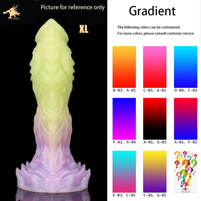 Nothosaur OPALEYE II Barbs Dildo Glowing Realistic Big Penis Huge Butt Plug Anal Sex Toy for Women