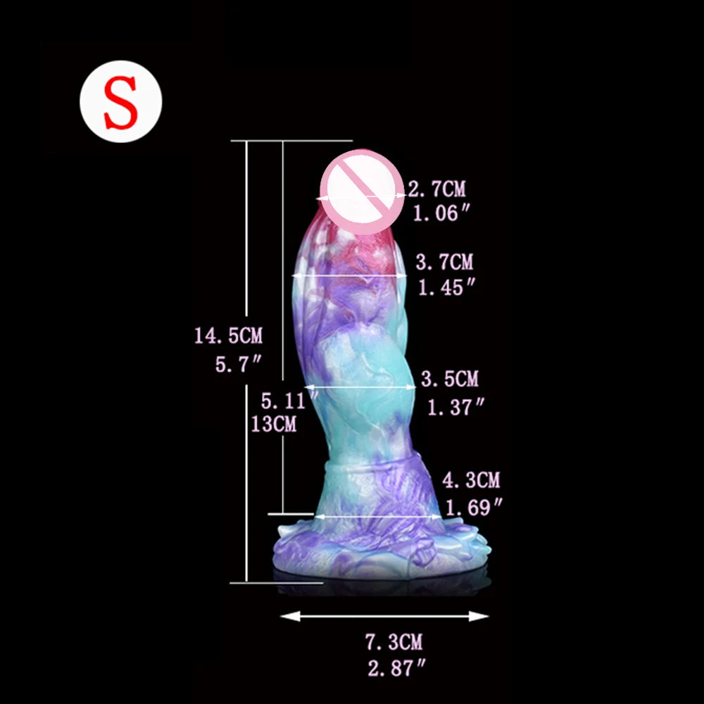 ASHBURN Luminous Squirting Dildo Fantasy Glowing Tentacle Monster