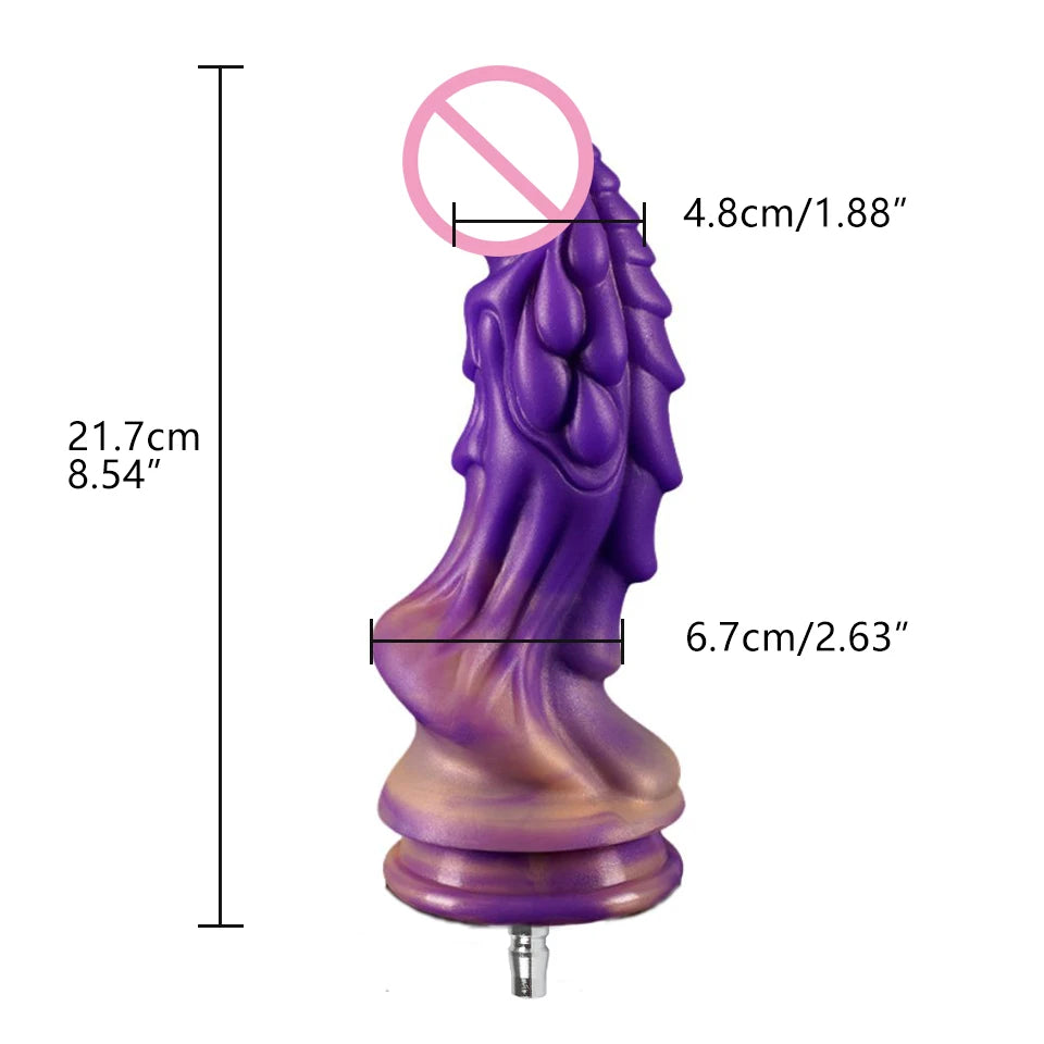 ROUGH BEAST Silicone Dildo Attachment for Vac-U-Lock Sex Machine Anal Plug Accessories Masturbation Machine Automatic Sex Toys