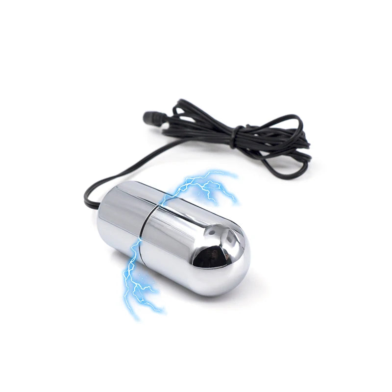 ASHBURNS Electro Shock Anal Butt Plug Electric Nipple Sucker Clamps E-stim Penis Plug Ring Cock Cage SM Chastity Couple Sex Medical Toys