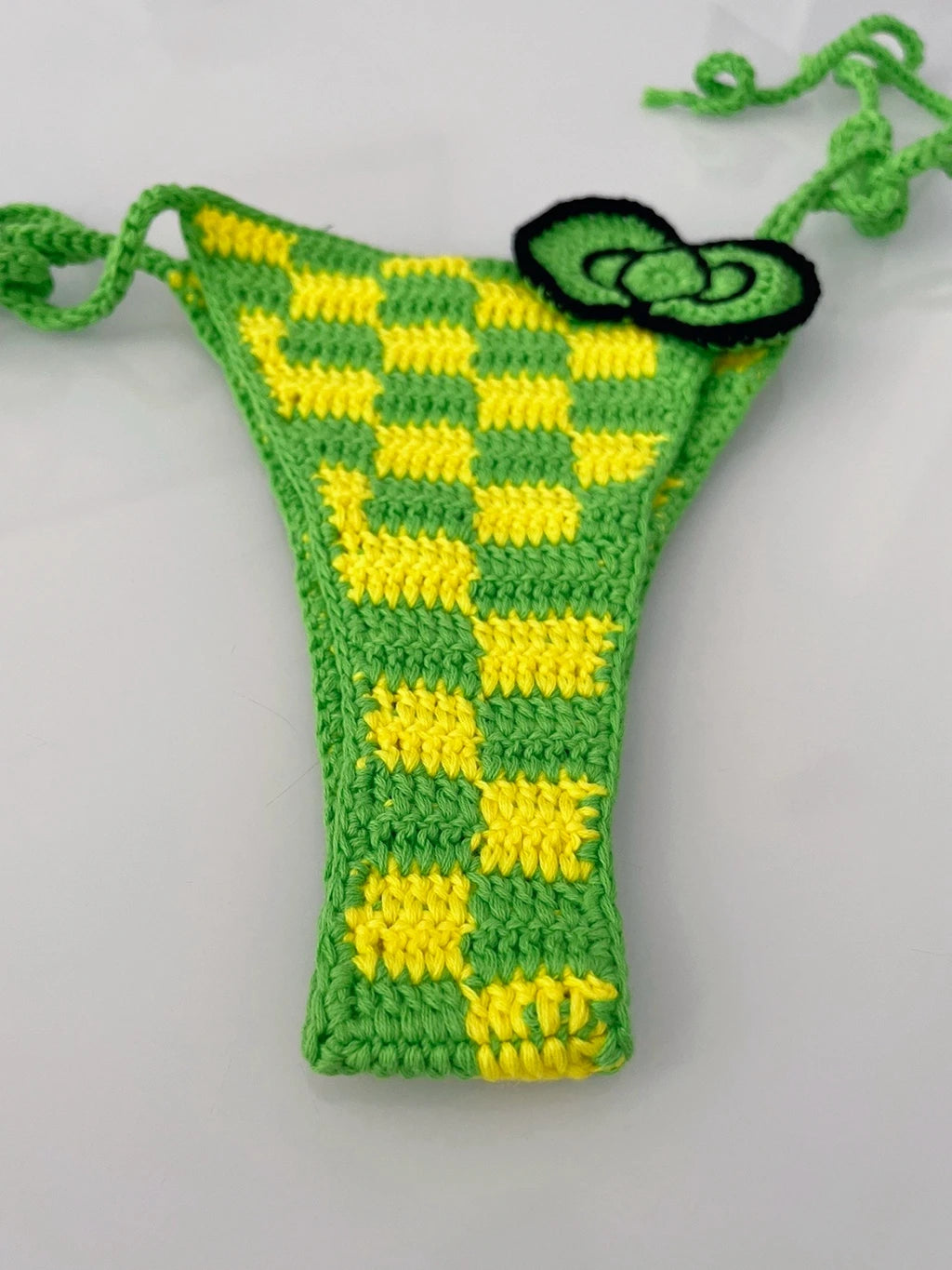 8 colors High Quality Handmade Crochet Micro Bikini Set Sexy String Brazil Bathing Suit Top Grade Cotton Fabric Kitty Swimwear