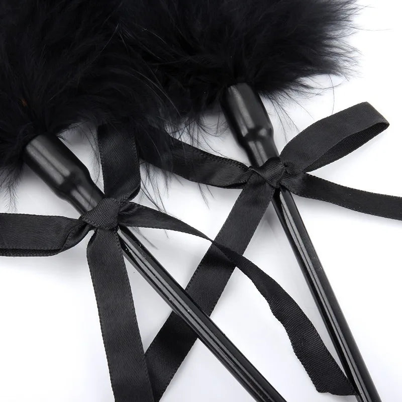 Feather Whip Leather BDSM Spanking Slave SM Master Conquer Temptation Couples Sex Toys Cosplay  Adult Flirting Games
