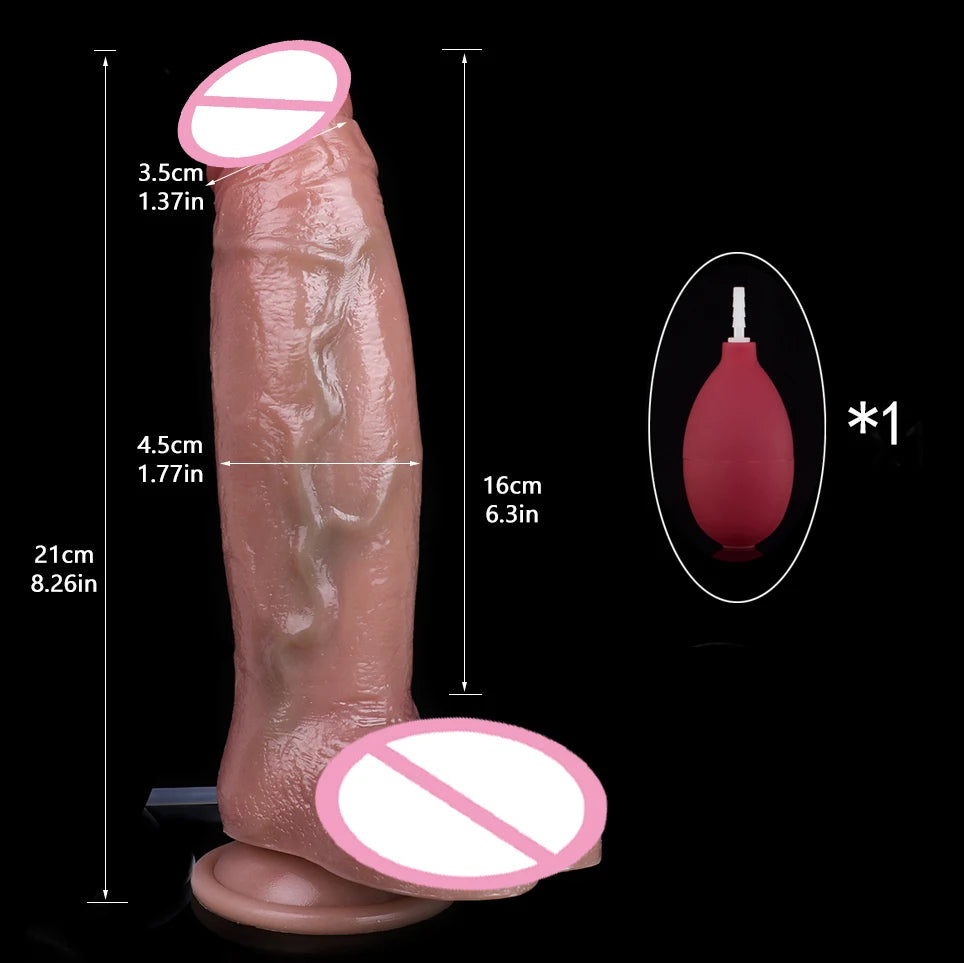 ASHBURN BLOODLINE RITE – Suction Squirting Dildo with Foreskin Detail