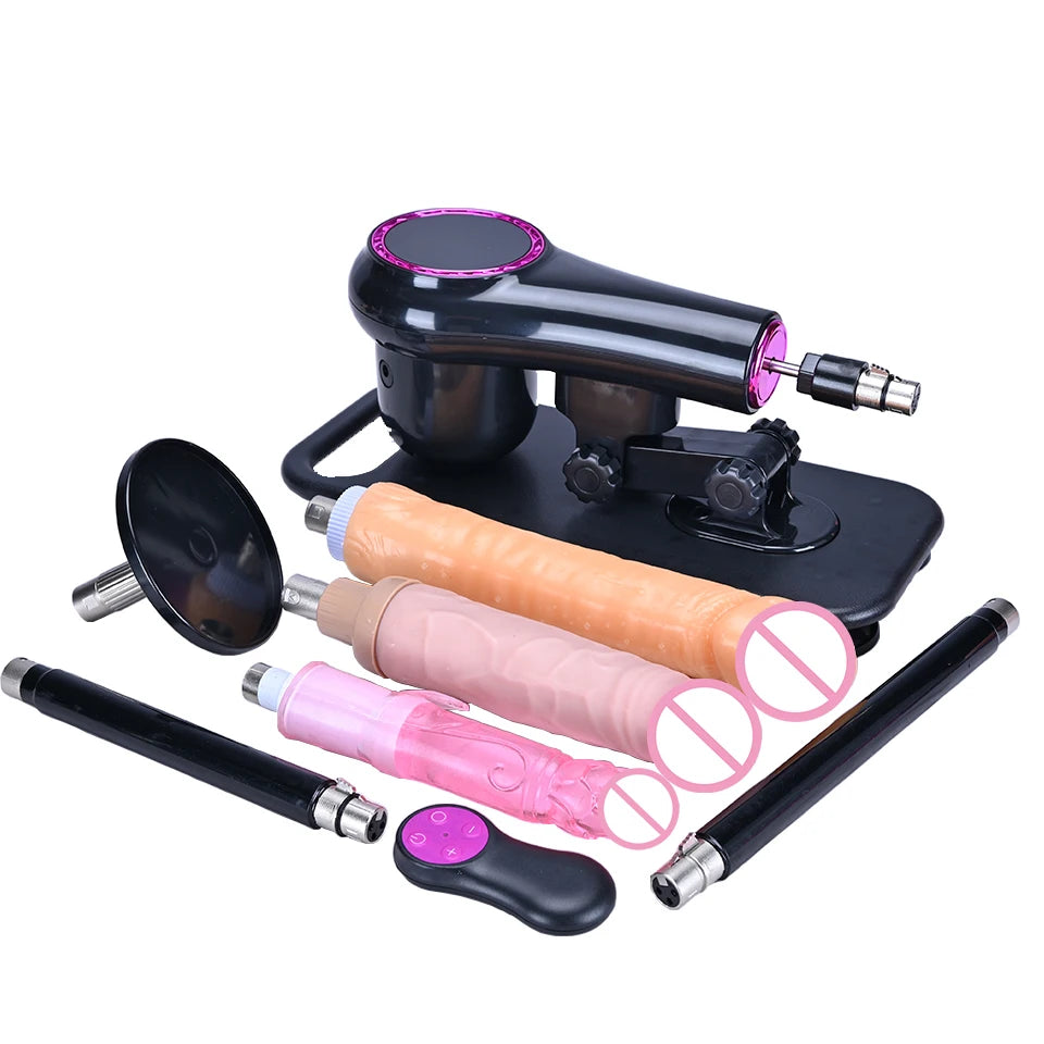 ROUGH BEAST New Sex Machine with 3XLR Attachments Automatic Telescopic Wireless Masturbation Machine for Women and Men Sex Toys