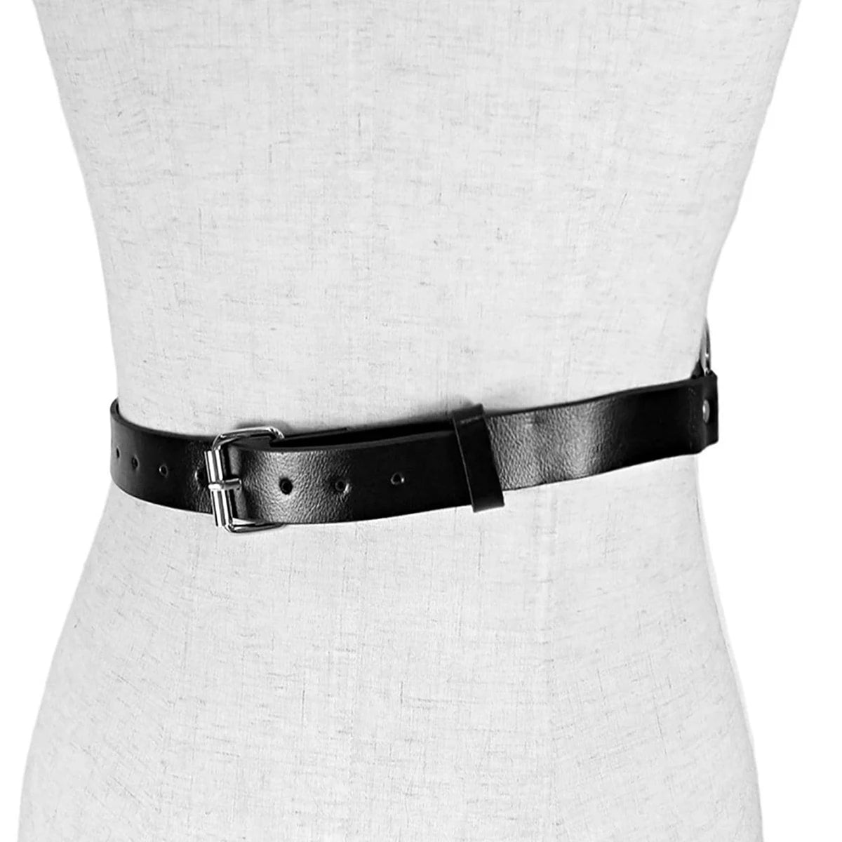 Women Fashion Pu Leather Harness Waist Belt Suspenders for Women Punk Decorative Waist Belt Straps Gothic Clothing Accessories