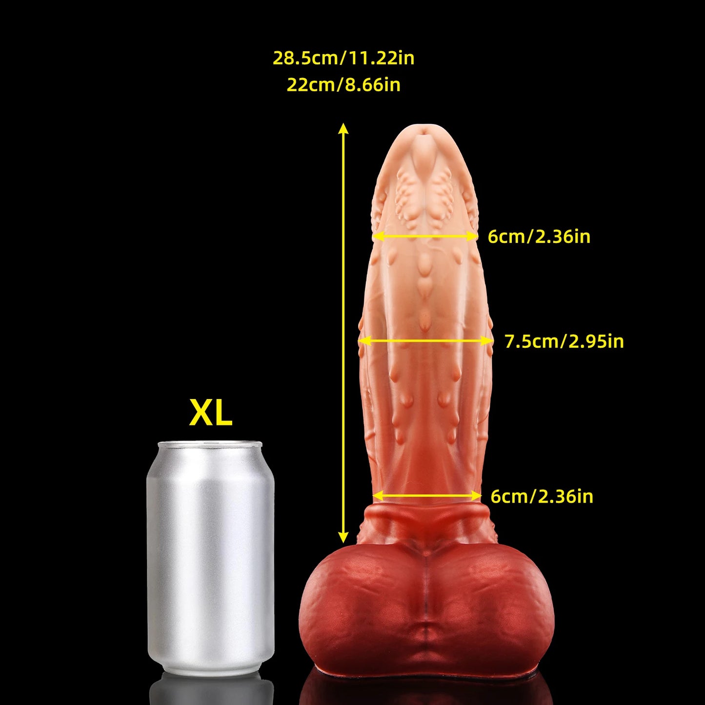 CANON Huge ALIEN Fantasy Dildo CURVY AND THICK MINI-XXL