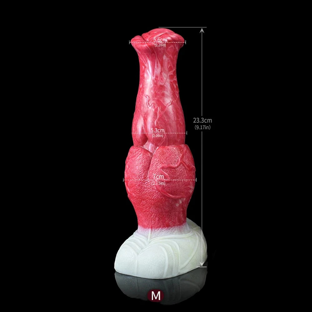 ASHBURN  Alien STALLION Dildo with Suction Cup Knot Flower Head Prostate Stimulator Cock Buttplug Sexy Shop Toy for Women Men Foreplay