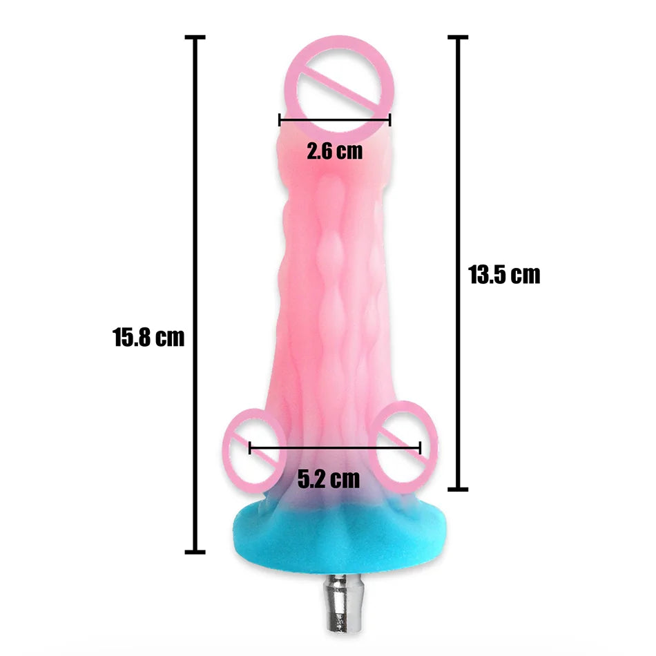 ASHBURN Luminous Sex Machine Attachments Masturbation Dildos VAC-U-LOCK