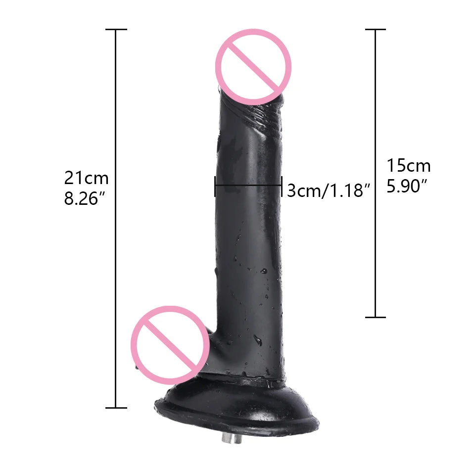 ROUGH BEAST Sex Machine Black Dildos Attachment for Vac-U-Lock Masturbation Machine Anal Plug Automatic Sex Toy Accessories