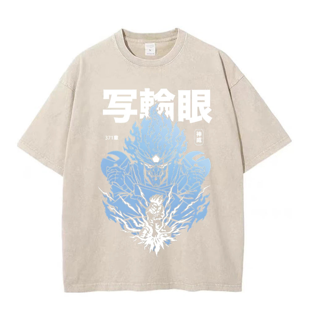 Men's Anime Tshirts 100% Cotton Gothic Harajuku Tshirt for Men Women Summer Casual Tops High Quality Tees Fashion Streetwear