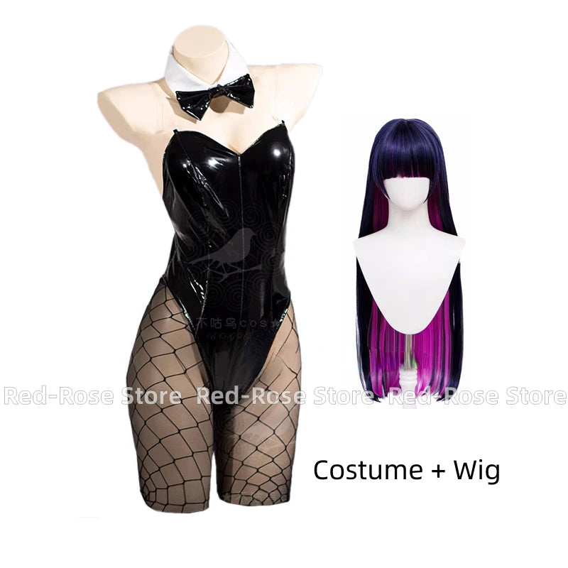 Anime Panty amp Stocking with Garterbelt Cosplay Costume Bunny Girl Sexy Role Play Halloween Carnival Party Outfit Game Props