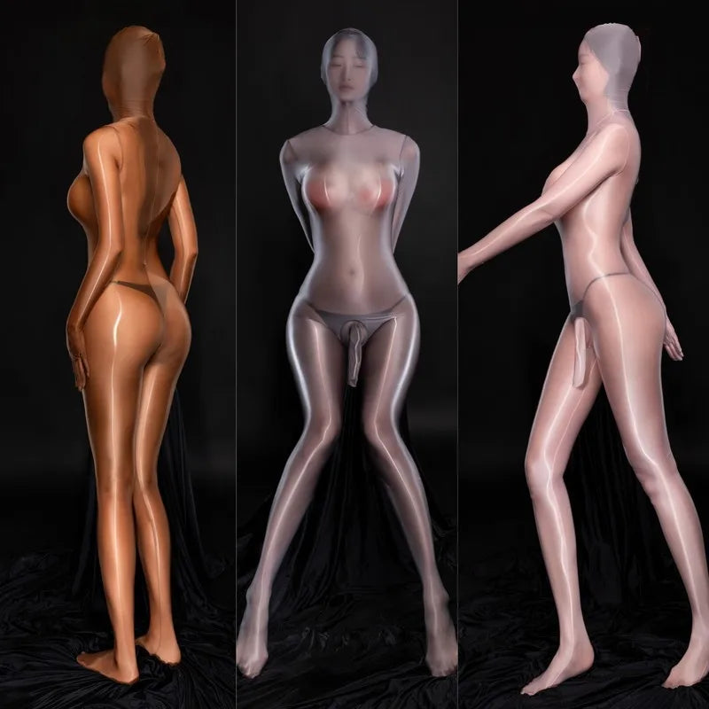 Sexy male/ Female Hot Lingerie Full Body Wrap Head Dildo Fetish Bdsm Porn Sexual Underwear Erotic Body Stockings Penetration 18+ XXX