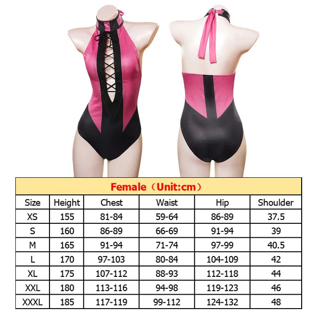 Kitana Mileena Katana Cosplay Game Mortal Cos Kombat Jumpsuit Mask Costume Women Swimsuit Bikini Halloween Carnival Party Suit