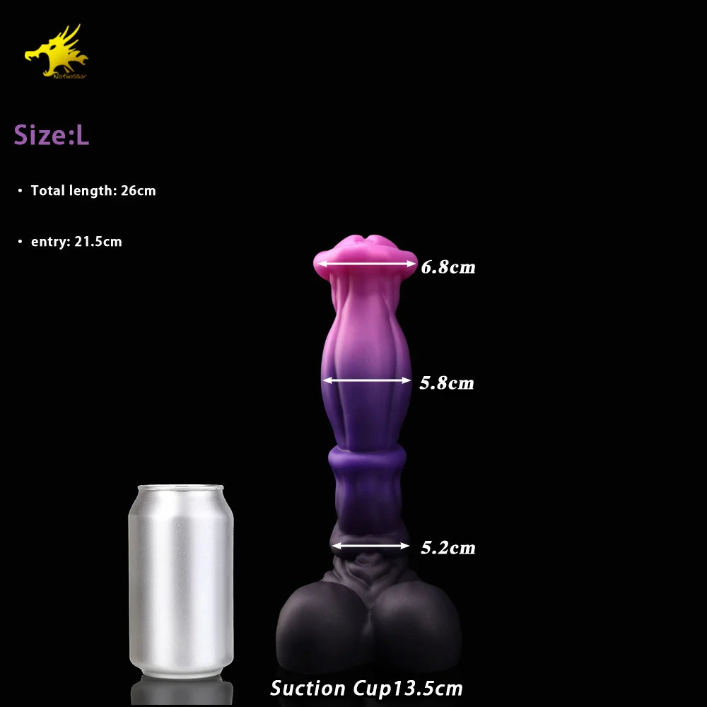 Nothosaur ANUBIS Realistic Silicone Dildo Colorful Adult Fantasy Masturbation Toy Fake Penis with Dildo Holder Base