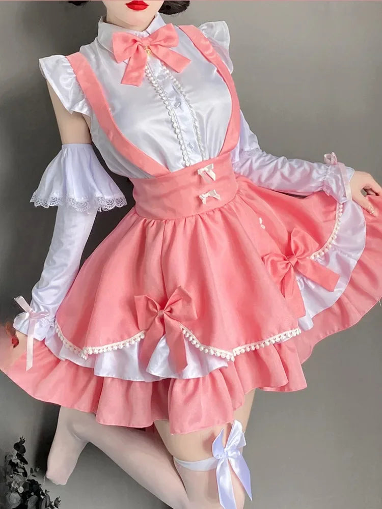 Nun Anime JK Cosplay Costumes Japanese Student Outfit Sister Uniform Crotchless Women Night Role Play Temptation Apparel