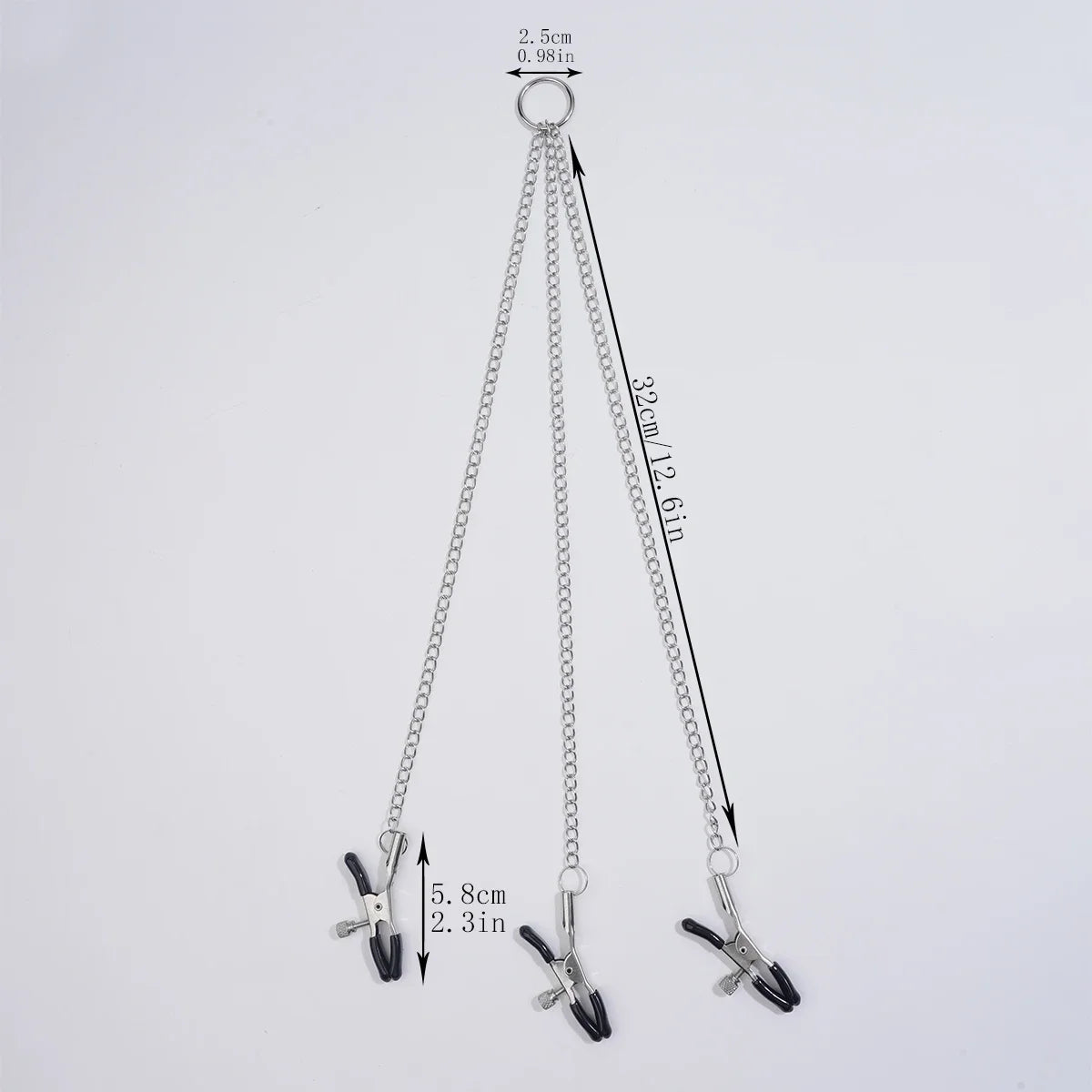 Metal Nipple Clamp With Metal Chain for Women Fetish To Breast Labia Clip Stimulation Massager Bdsm Bondage Adult Sex Products