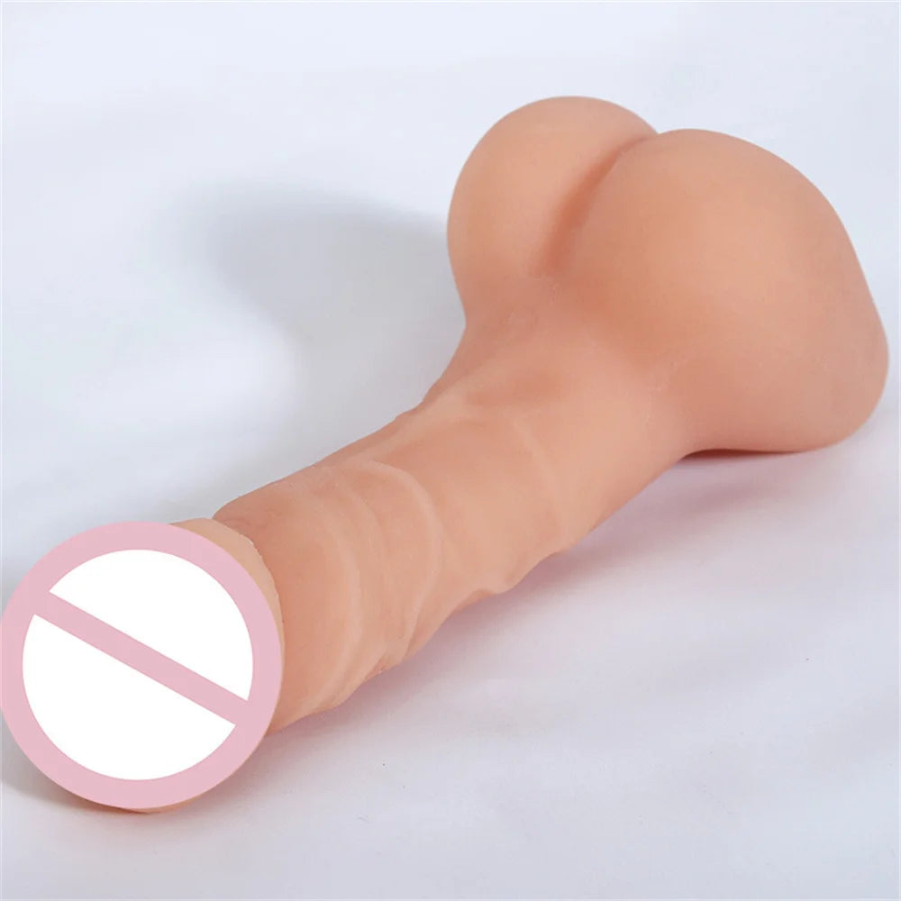 Sex Toys For Couples Realistic Dildo Penis Artificial Vaginal Anal Insert Plug 2 In 1 Male Gay Masturbation Cup Pocket Pussy Toy