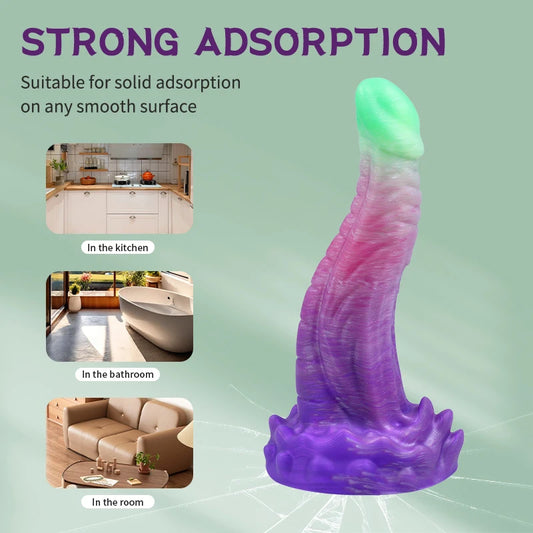 Monster Cobra Dildo Snake Shape Butt Plug Big Alien Penis with Powerful Suction Cup for Woman Vagina Massage for Anal Sex Toys