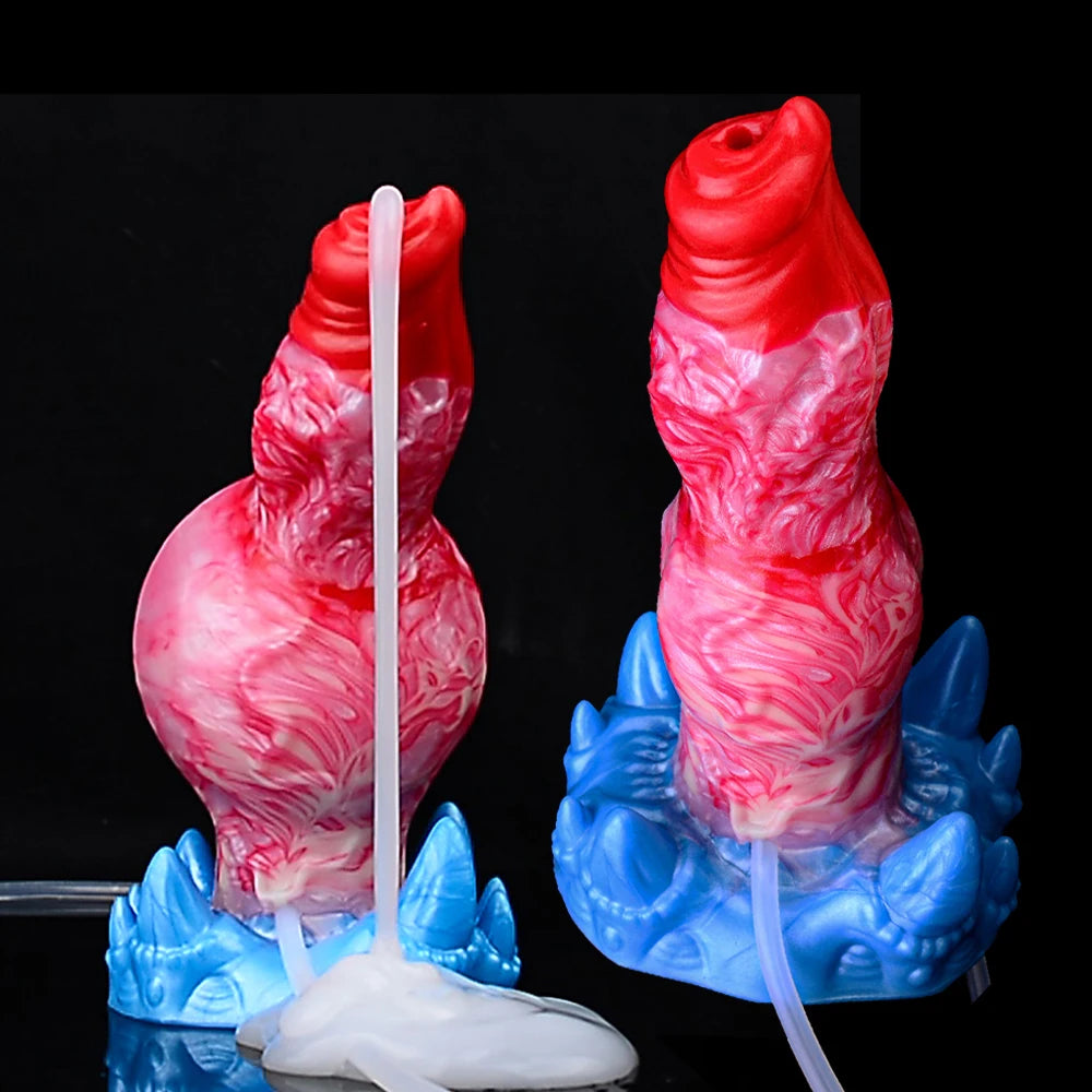 ASHBURN Inflatable Squirting Knot Dildos