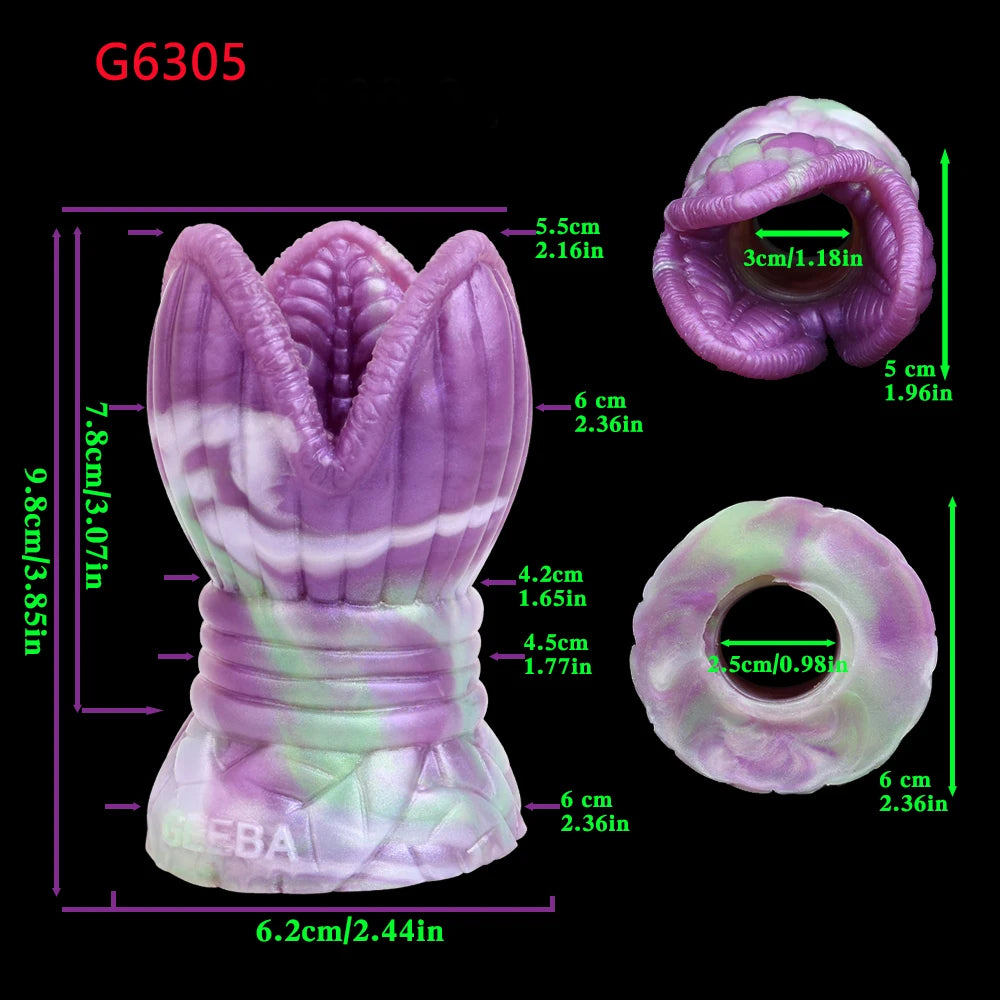 ASHBURN Fantasy Voyeur Anal Speculum Silicone Hollow Anal Plug Dilator Expansion Multi color