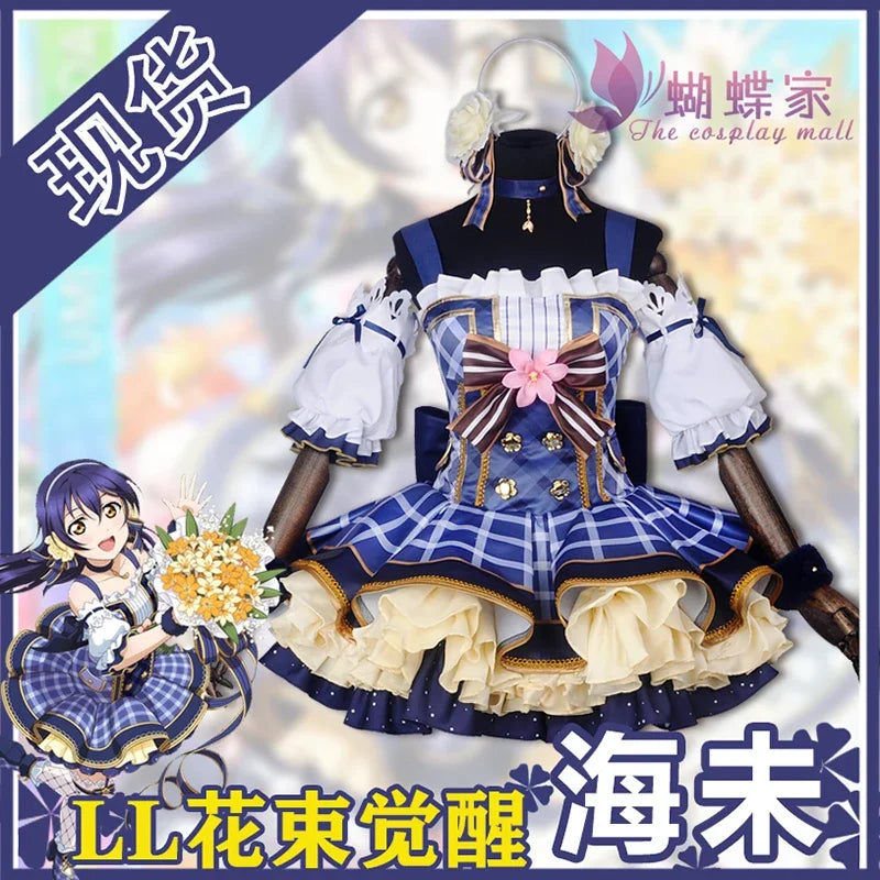 Anime Lovelive Flower Bouquet Cosplay Costume Yazawa Nico Nozomi Tojo Eli Rin Umi Kotori Maki Cosplay Dress love live Costume