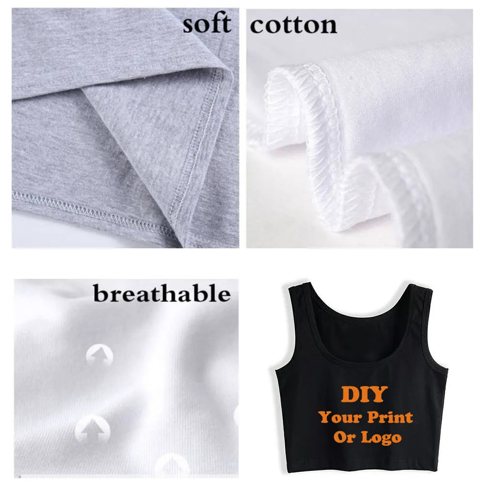 I Do As Daddy Says Design Cotton Sexy Crop Top Sugar Baby BDSM Kinky Submissive Dominant Tank Tops Girl's Naughty Camisole