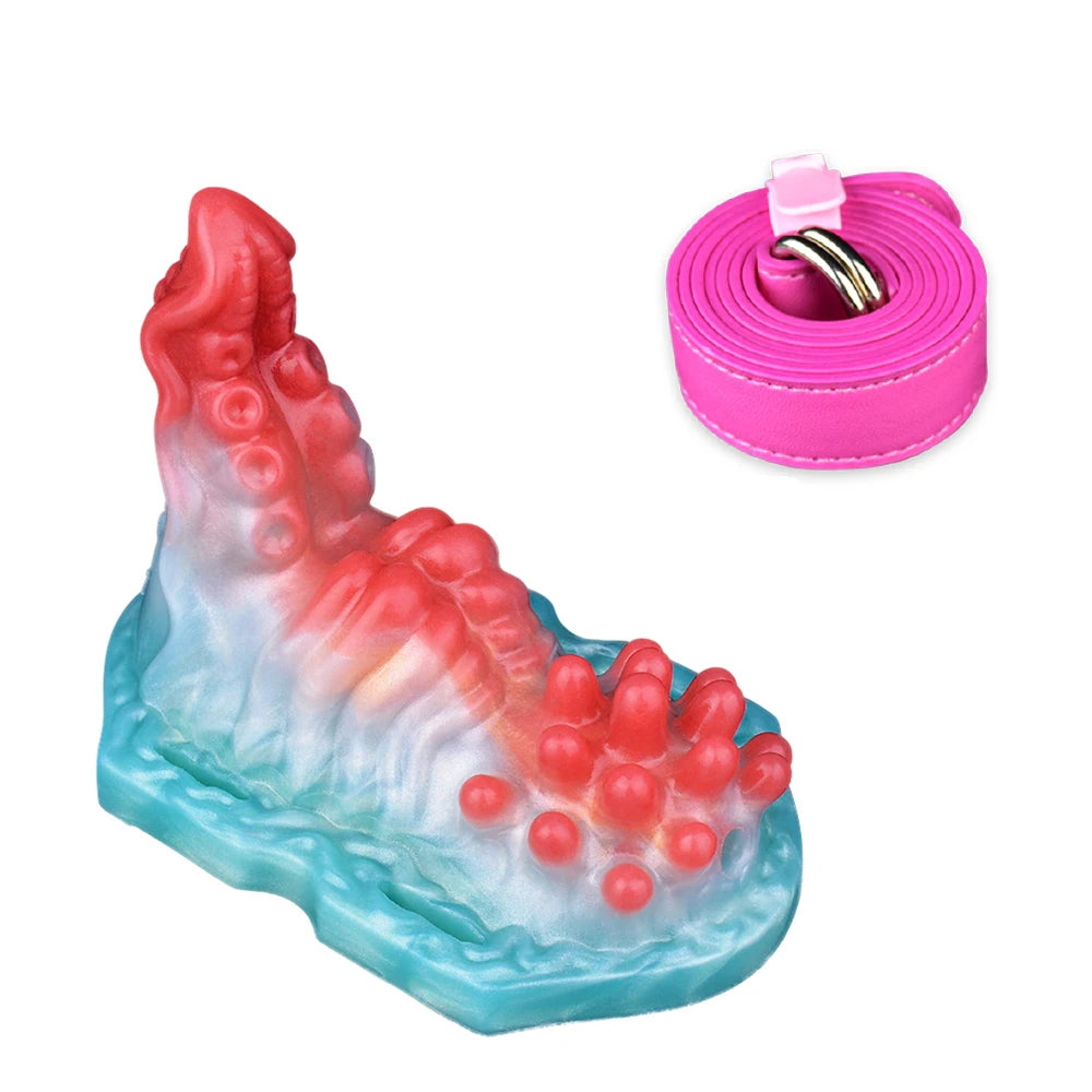 ASHBURN Wireless Control Silicone Octopus/Granule Sex Grinder Strapon Grinding Hump Friction Vibration Massage Female Masturbation