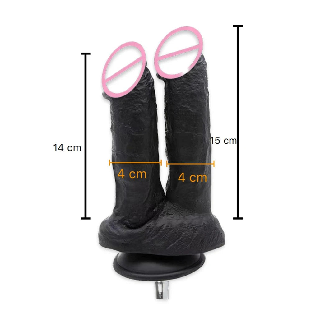 ROUGH BEAST Vac-u-lock Plug Double Dildos for Sex Machine Masturbation Machine Attachment for Women Sex Toy Strap on Two Dildo
