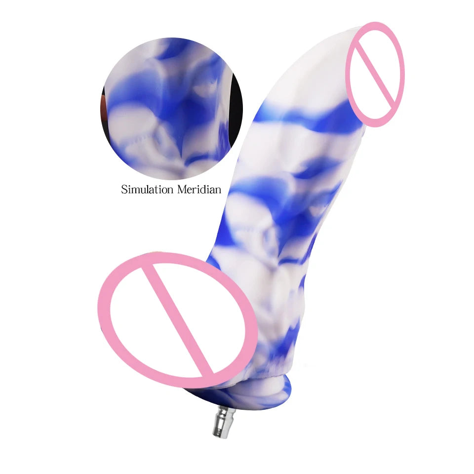 ROUGH BEAST Silicone Dildo Attachments for Quick Air Sex Machine Women and Men Adult Sex Toys Masturbation Machine Accessories
