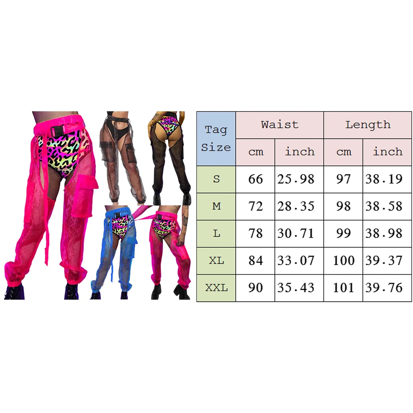 Sexy Hollow Out Pants Korean Fashion Buckles Crothchless Chaps Elastic High Wasit Trousers Women Harajuku Gothic Jogger Pants
