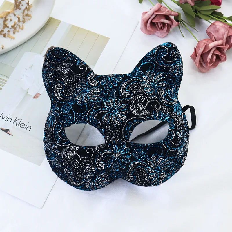 Sexy Women Role play Cat Mask Half Face Fox Animal Cosplay Sex Mask Halloween Party Mask Masquerade Ball Fancy Masks