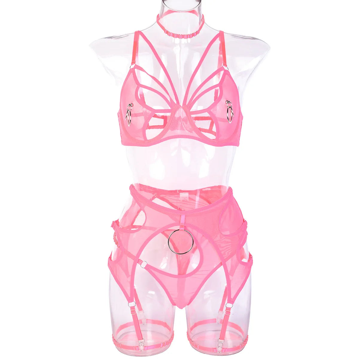 Lingerieset Dames Sexiest Bra Set Sexy Women's Underwear Woman Clothing Minimalist Bras Lingeries Sets With Garter and Stockings