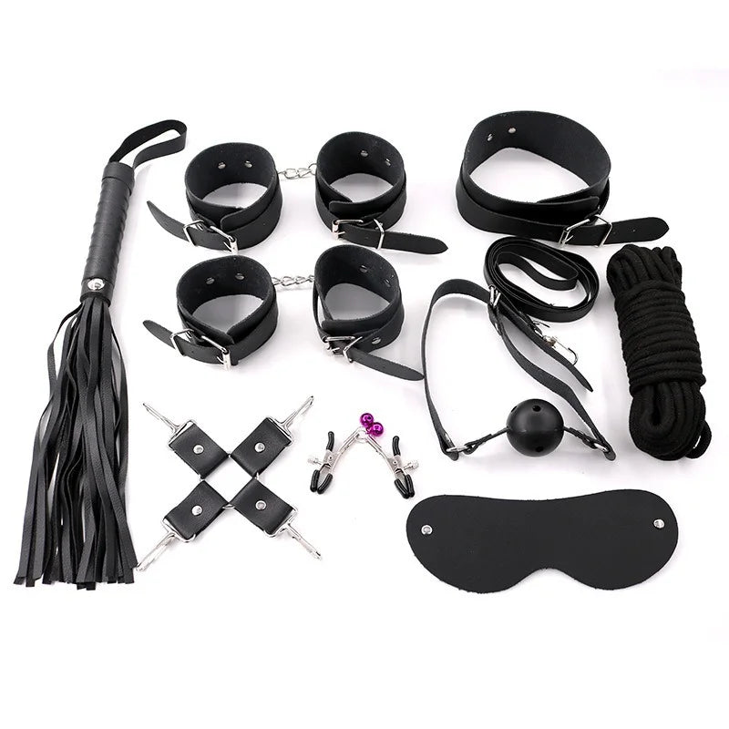collar handcuffs whip lingerie erotic sex bdsm kit bed,sex toys bdsm set couple,women sex toys handcuff sex toys for couples