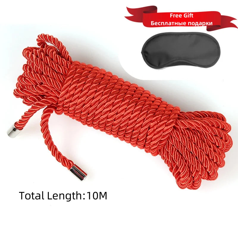 ASHBURNS Exotic Shibari Accessories of Handcuffs Bondage Soft Rope for Men Women Fetish Slave Role Play Binder Restraint Touch Tie Up Fun
