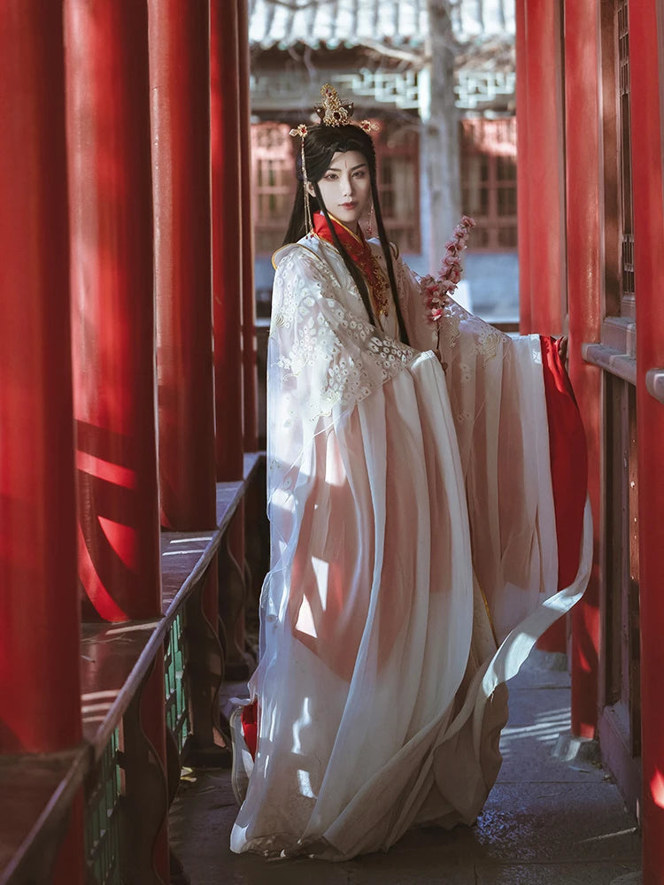 Heavenly Officials Bless The Crown Prince Joy God Xie Lian Cos Feather Que Peacock Cosplay Costume Han Fu Halloween