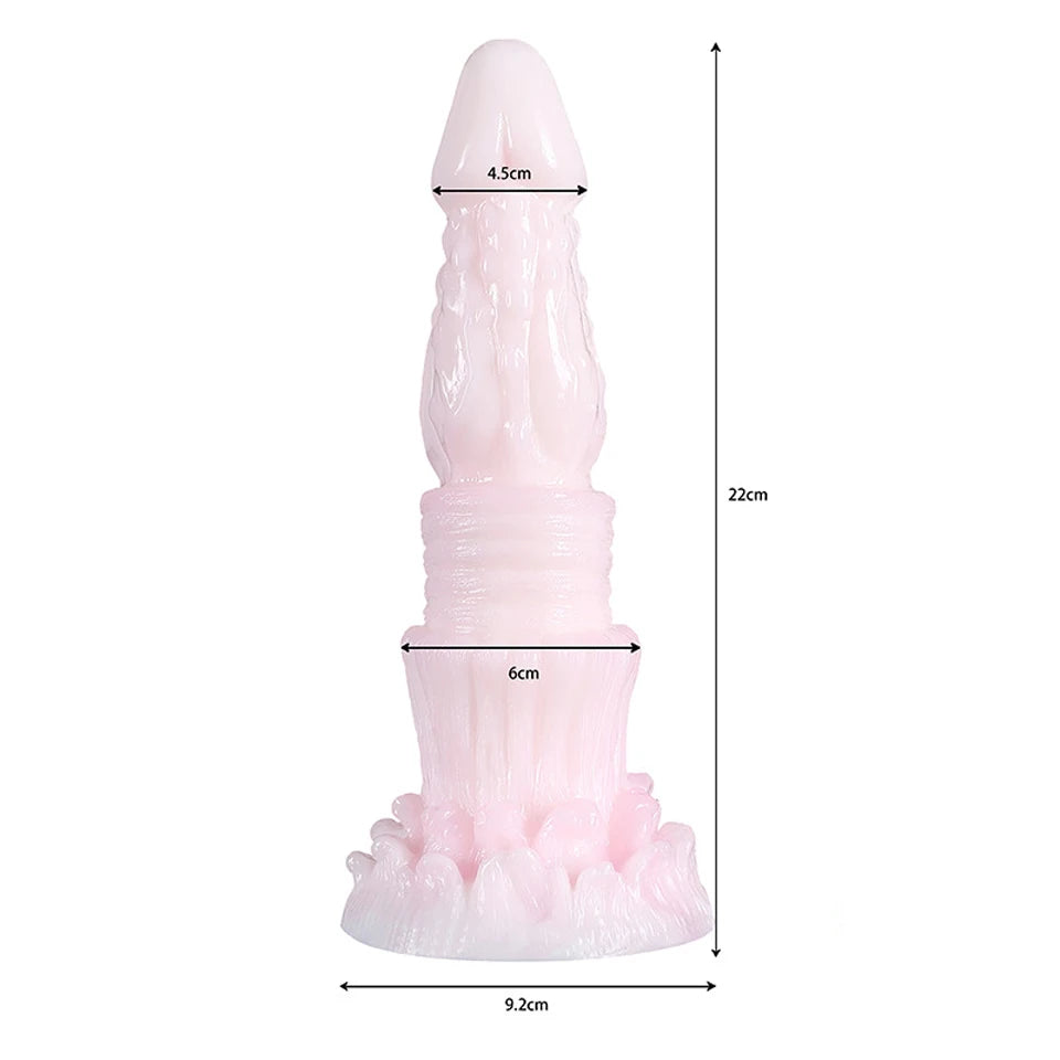 ASHBURN Luminous Dildos with Suction Cup for Sex Machine Dildo Glow In The Dark Night Color Fluorescent Dildo for Women Anal