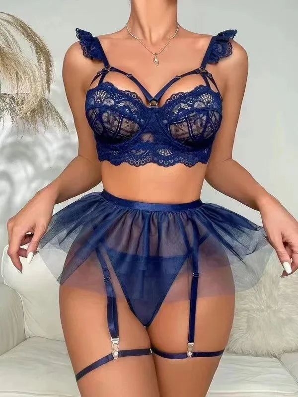 Toucheart Sexy Lingerie Set Woman Sexy Lingerie Women Sets Lace Bra and Panties Sets Lingeries Femme Transparent Underwear Bras