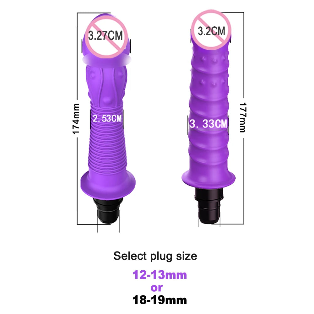 Massage Gun Heads vibration dildo penis adult sex toys silicone head VIBRAT for Fascia gun percussion Vibrators for Female Man