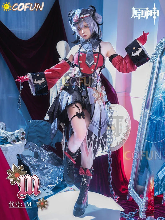 COFUN Game Genshin Impact Fontaine Witch M Cosplay Costume Halloween Outfits Game Clothing Women Anime Dress
