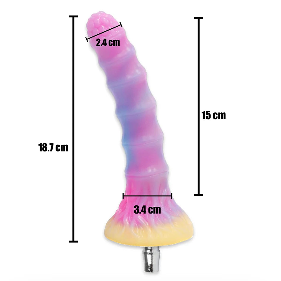 ASHBURN Luminous Sex Machine Attachments Masturbation Dildos VAC-U-LOCK
