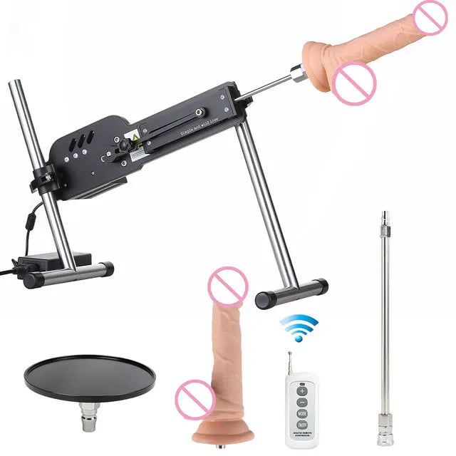 FREDOUCH Upgrade Sex Machine with Remote Control Super Silent Ultra Adjustable Vac u Lock 30db 120W love machine with free big d