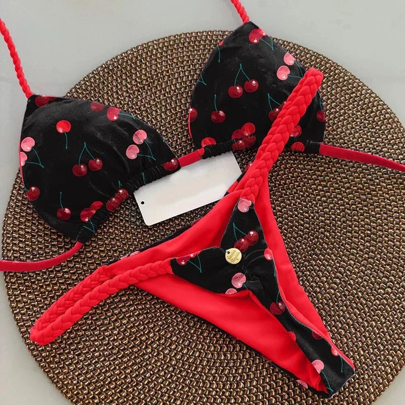 Two-pieces Thong Bathing Suit Biquinis