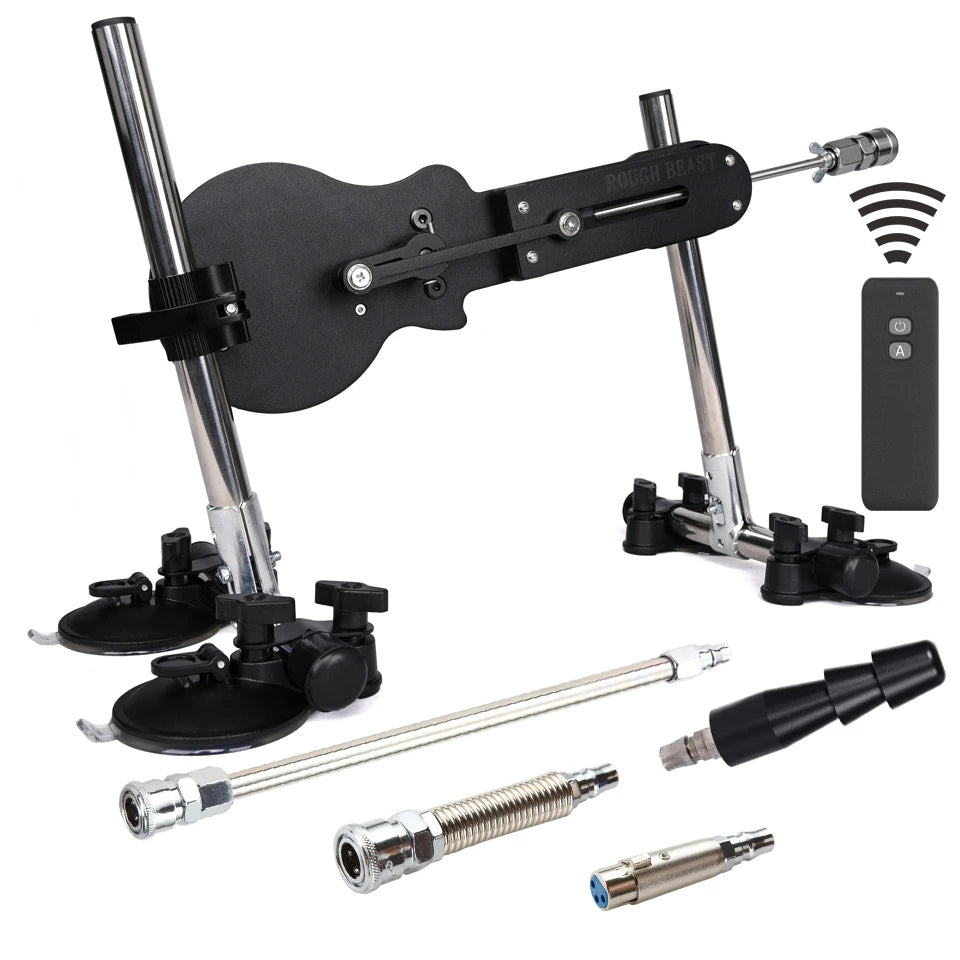 ROUGH BEAST Sex Machine Automatic with Dildo Attachment for Women Telescopic 120W Power Masturbation Machine Vac-U-Lock Sex Toys