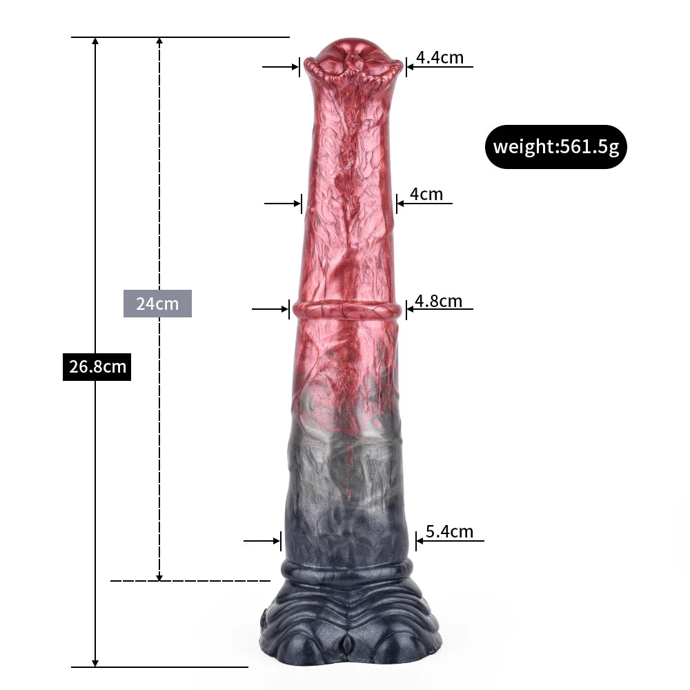 ASHBURN FERAL MUSTANG – Long Squirting Silicone Dildo with Suction Base