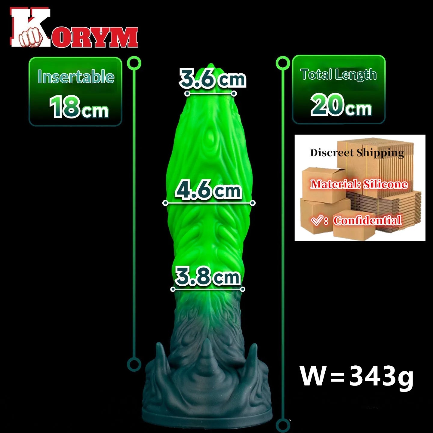 18 Huge Alien Tentacle Butt Plug Fantasy Anal Dildo Rear Stimulator Adult G-spot Sex Toys Waterproof Silicone Strong suction cup