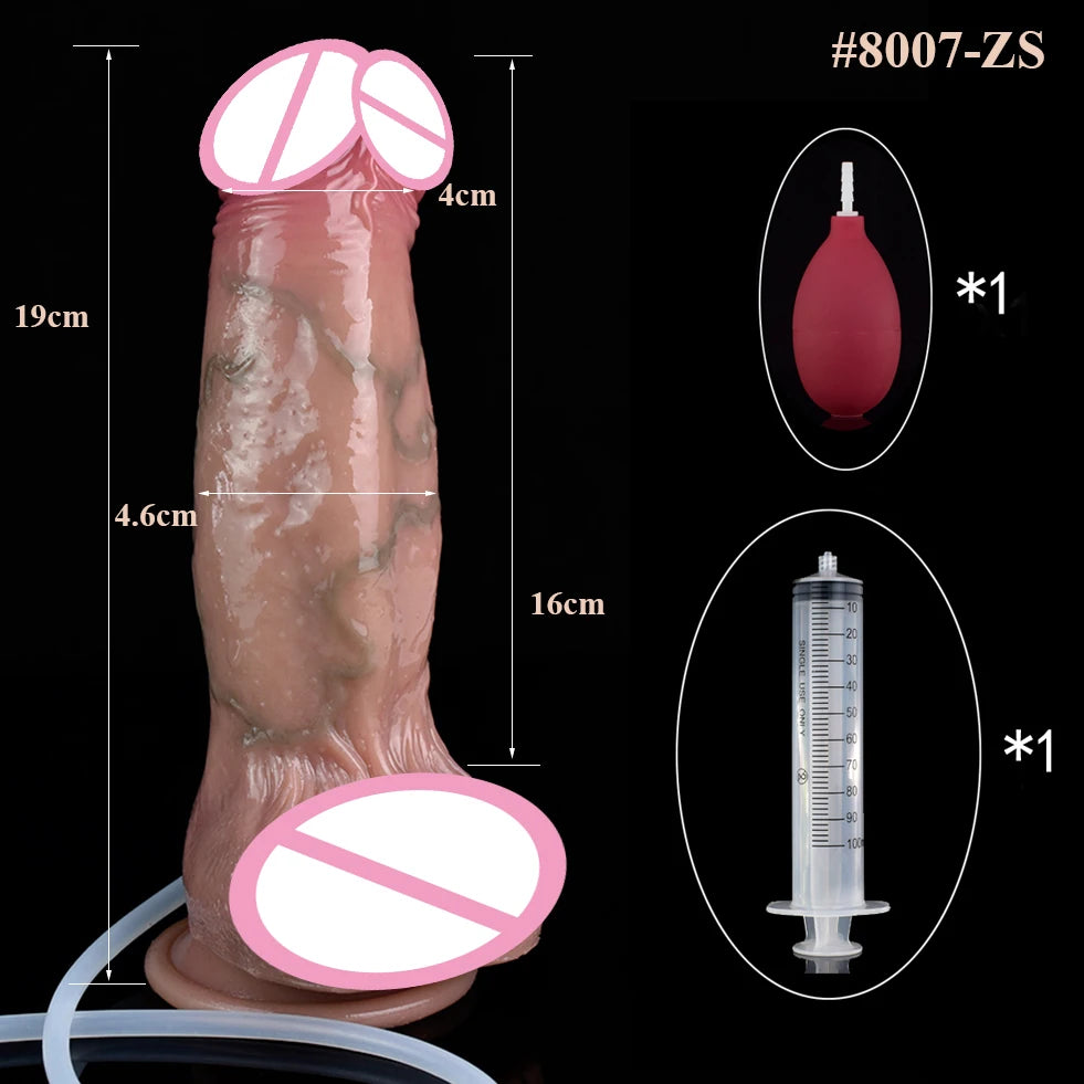 ASHBURN BLOODLINE RITE – Suction Squirting Dildo with Foreskin Detail