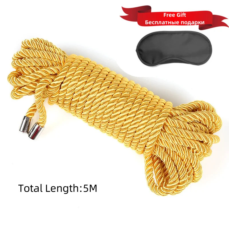 ASHBURNS Exotic Shibari Accessories of Handcuffs Bondage Soft Rope for Men Women Fetish Slave Role Play Binder Restraint Touch Tie Up Fun