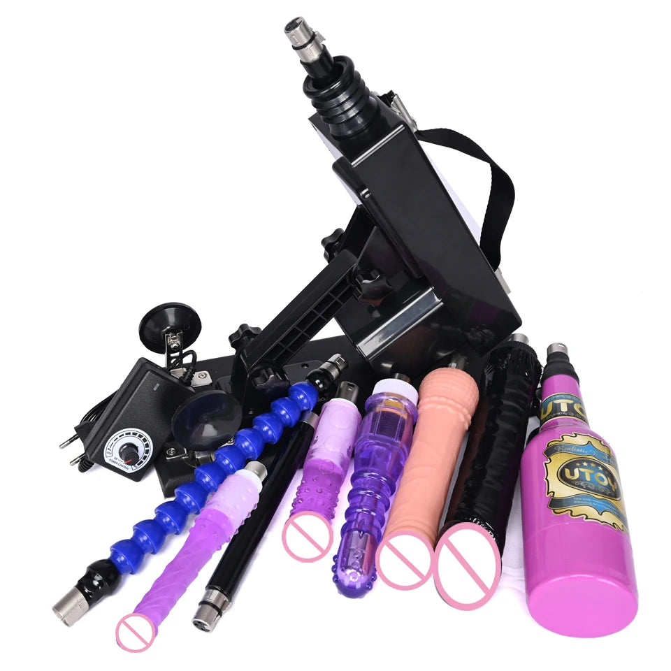 ASHBURN 3XLR Connector Sex Machine for Women and Men with Dildo Attachment Automatic Masturbation Machine Sex Toys Products